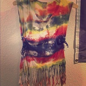 Peace sign cutout back custom